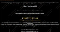 Desktop Screenshot of billiger-telefonsex-billig.com