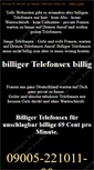 Mobile Screenshot of billiger-telefonsex-billig.com